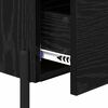 vidaXL Bedside Cabinet with Drawer 2 pcs Black Oak 40 x 35 x 47.5 cm