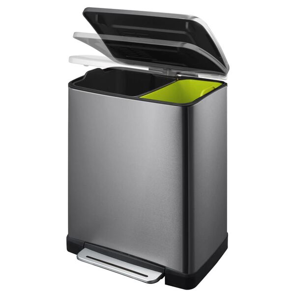 EKO Pedal Bin E-Cube 28+18 L Steel