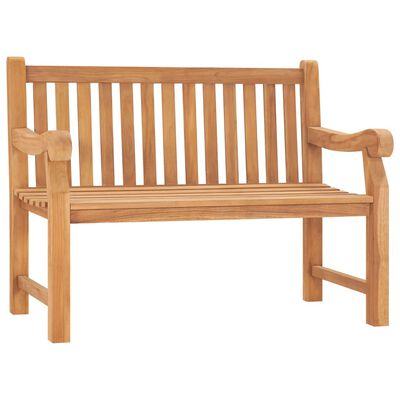 vidaXL Garden Bench 114 cm Solid Teak Wood | vidaXL.ie