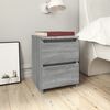vidaXL Bedside Cabinet Grey Sonoma 30x30x40 cm Engineered Wood