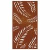 vidaXL Garden Wall Decoration 105x55 cm Corten Steel Leaf Design