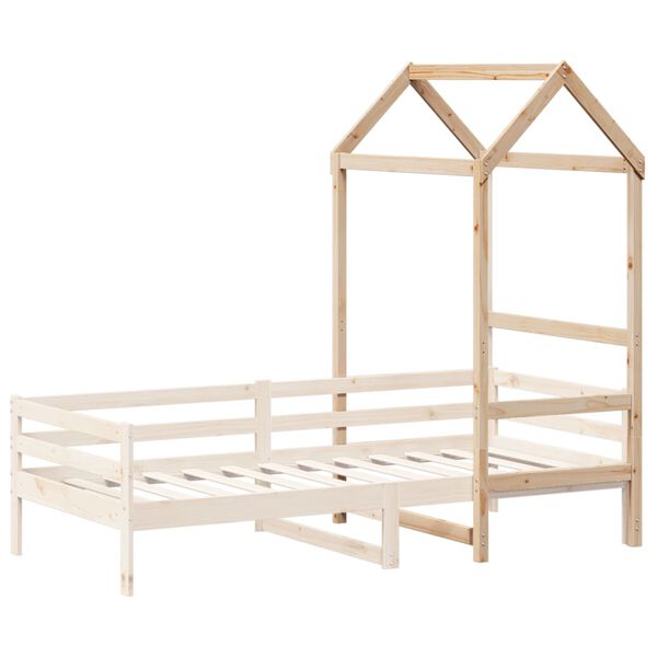 vidaXL Kids' Bed Roof 118x70x176.5 cm Solid Wood Pine