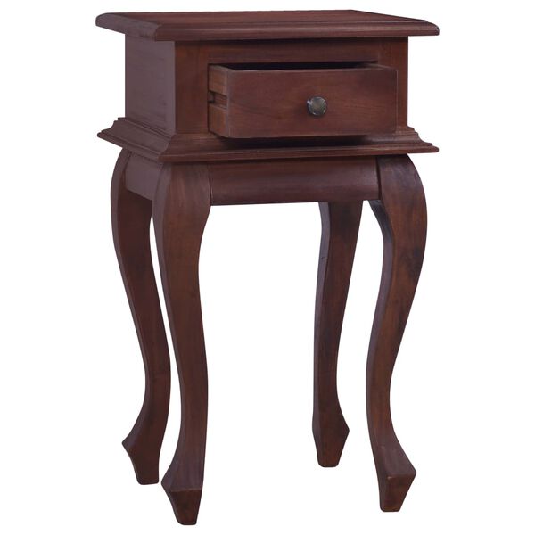 vidaXL Bedside Table Classical Brown 35x30x60 cm Solid Mahogany Wood