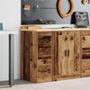 vidaXL Garage Storage Cabinet Old Wood 30x51x85 cm Solid Wood Pine