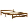 vidaXL Bed Frame without Mattress Honey Brown Solid Wood 180x200 cm Super King (322010+321987)