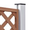 vidaXL WPC Fence Set 2 Square 353x185 Brown