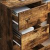 vidaXL Desk with Drawer Smoked Oak 90 x 37.5 x 75 cm Engineered Wood