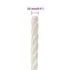 vidaXL Work Rope White 10 mm 250 m Polypropylene