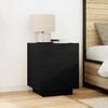 vidaXL Bedside Cabinet 2 pcs Black Oak 45 x 40 x 55 cm Engineered Wood