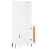 vidaXL Highboard White 69.5x34x180 cm Engineered Wood