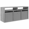vidaXL Lowboard with Drawer Grey Sonoma 102 x 32 x 48.5 cm