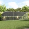 vidaXL Chicken Cage 3 pcs Silver 600 x 200 x 198.5 cm Galvanised Steel