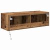 vidaXL TV Wall Cabinet 2 pcs Old Wood 100 x 35 x 31 cm Engineered Wood