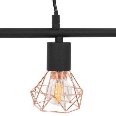 vidaXL Ceiling Lamp Black and Copper 80 cm E14