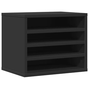 vidaXL Desk Organiser Black 36x26x29.5 cm Engineered wood