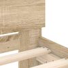 vidaXL Bed Frame without Mattress with Headboard Sonoma Oak 90x200 cm