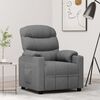 vidaXL Recliner Chair Light Grey Fabric