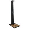 vidaXL Garden Shower | Black | Poly Rattan, WPC (Wood-Plastic Composite)