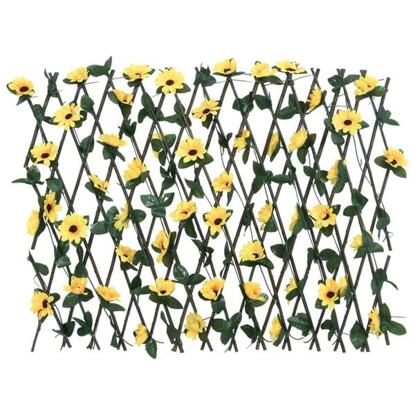 vidaXL&nbsp;Artificial Ivy Trellis Expandable Yellow 180x60 cm