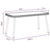 vidaXL Coffee Table Brown and Black 90 x 45 x 43 cm
