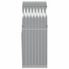 vidaXL Log Holder Light Grey 80x45x120 cm Galvanised Steel