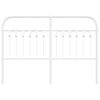 vidaXL Metal Replace Headboard White 135 cm