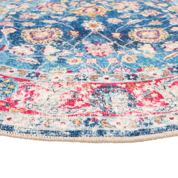 vidaXL Rug Washable Multicolour &Oslash; 120 cm