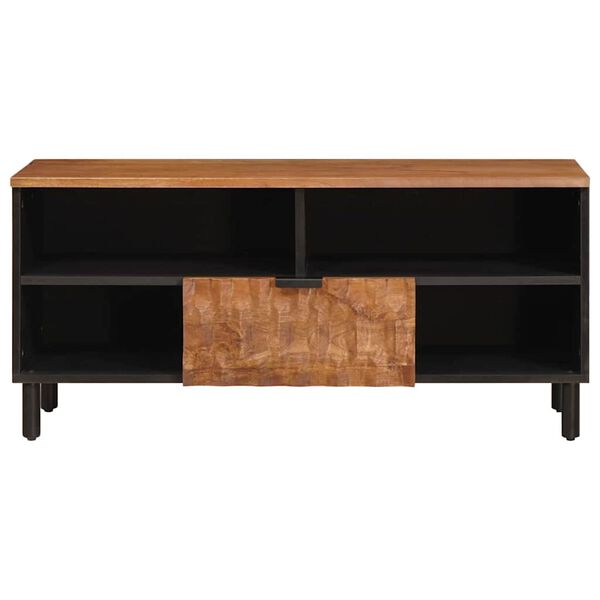 vidaXL TV Cabinet with Drawer Acacia Brown Finish 100 x 33.5 x 46 cm