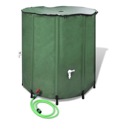 vidaXL Collapsible Rain Water Tank with Spigot 1250 L
