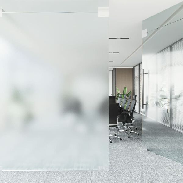 vidaXL Window Film Static Frosted Grey 90x1000 cm PVC