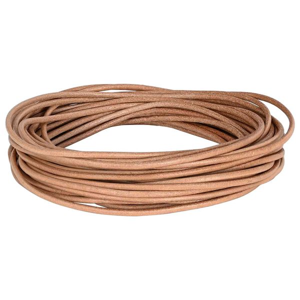 vidaXL Leather Cord Brown &Oslash;2.5 mm x 50 m Leather