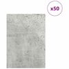 vidaXL Decor Panels 50 pcs Concrete Grey 15 x 21 x 0.27 cm