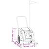 vidaXL Pet Bike Trailer Yellow Oxford Fabric and Iron