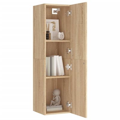 vidaXL TV Cabinet Sonoma Oak 30.5x30x110 cm Engineered Wood