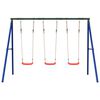 vidaXL Outdoor Swing Set with 3 Swings