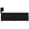 vidaXL Box Spring Bed with Mattress Black 100x200 cm Fabric
