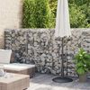 vidaXL Gabion Wall with Covers Galvanised Steel 900x50x150 cm