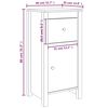 vidaXL Sideboards 2 pcs 40x35x80 cm Solid Wood Pine