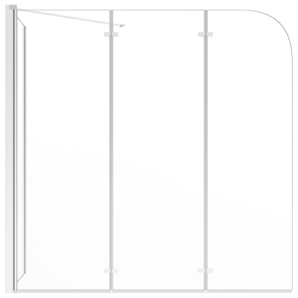 vidaXL Bath Enclosure 120x69x130 cm Tempered Glass Transparent