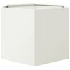 vidaXL Garden Planter White Hexagon 69x60x45 cm Steel