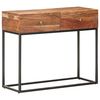 vidaXL Console Table 90x35x75 cm Rough Acacia Wood
