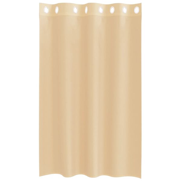 vidaXL Voile Curtains with Grommets 2 pcs Sand