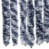 vidaXL Insect Curtain Blue, White and Silver 56x185 cm Chenille