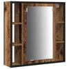 vidaXL Bathroom Vanity Units with Shelf 3 pcs Brown Engineered wood