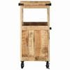 vidaXL Kitchen Trolley Brown 55 x 40 x 80 cm Solid Mango Wood