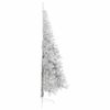 vidaXL Artificial Pre-lit Christmas Tree Silver 210 cm PET