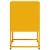 vidaXL Bedside Cabinet Mustard Yellow 36x39x60.5 cm Steel
