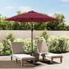 vidaXL Garden Parasol with Metal Pole Bordeaux Red 300 cm