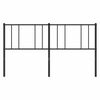vidaXL Metal Headboard Black 180 cm