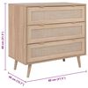 Finori Chest of Drawers Bali 03A Sonoma Oak and Cane Print